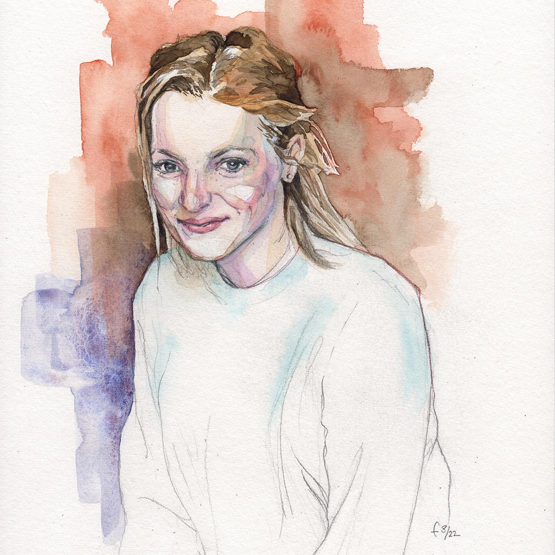Your personal watercolour portrait