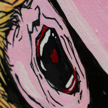 Who is afraid? Of little old me. Acrylic Painting.