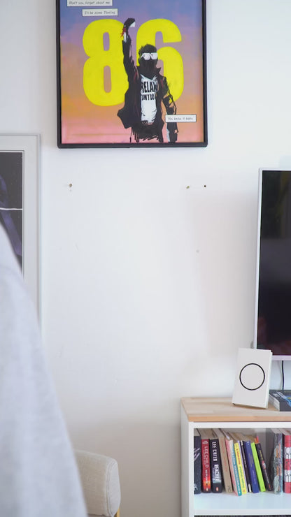 Who is afraid? Of little old me. Acrylic Painting.