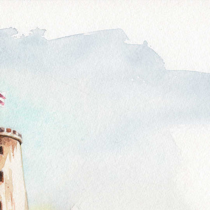 „Sparrenburg Bielefeld“ – Original Watercolour Painting