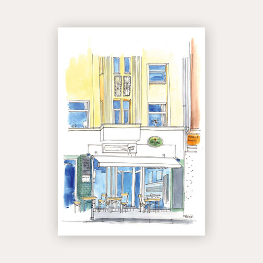 „Mellow Gold Bielefeld“ Original Watercolour Painting