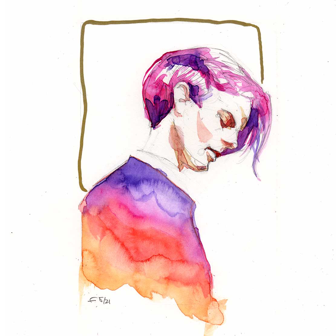 Dein persönliches Aquarellporträt