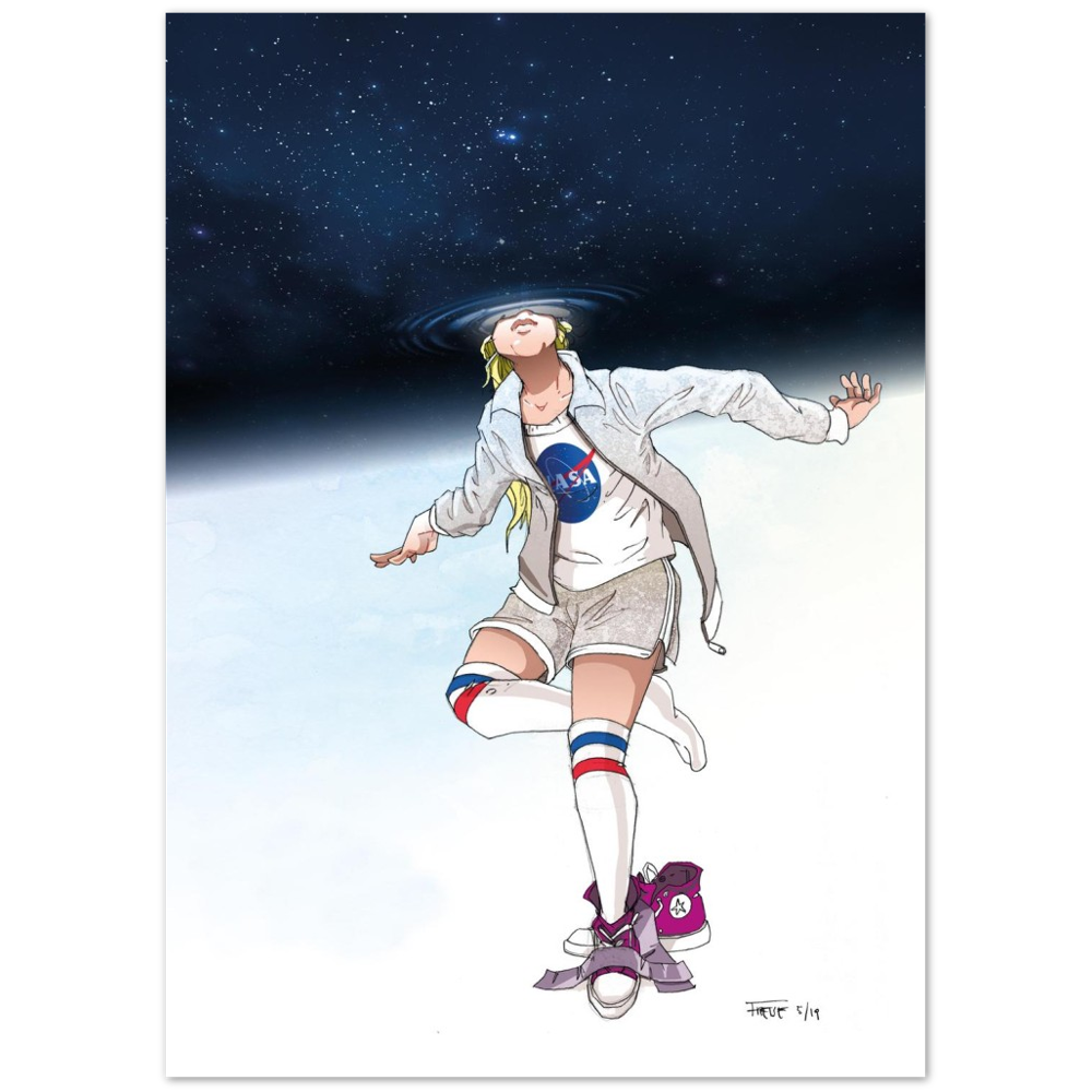 „Keep your feet on the ground and your eyes on the stars.“ – Poster